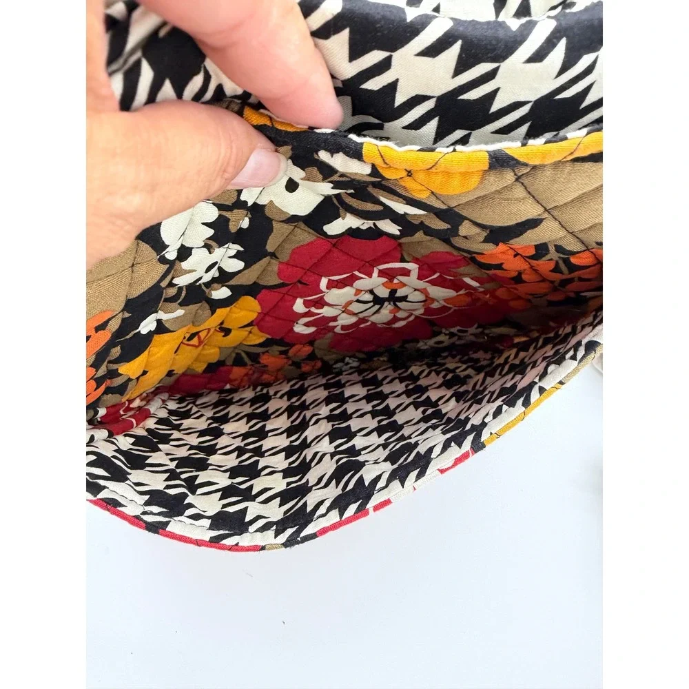 Vera Bradley‎ Bittersweet Messenger Bag Quilted Floral Purse 12x11